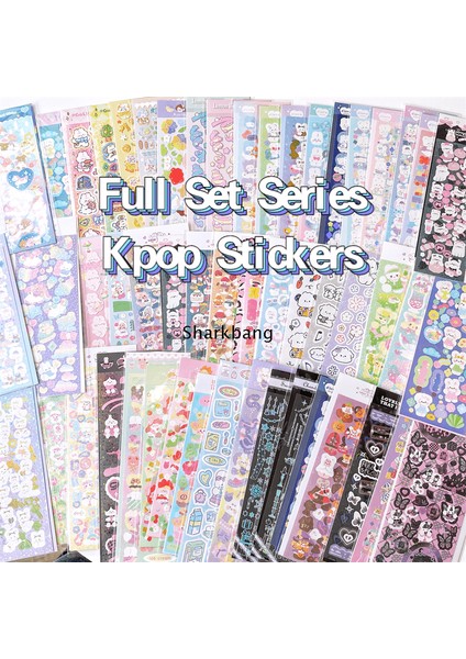 6 Adet Set Sharkbang 4 Adet, 6 Adet, 8 Adet Tam Set Serisi Çıkartmalar Kpop Idol Kartpostallar Kore Çıkartmalar Günlüğü Karalama Defteri Dekoratif Malzemeler (Yurt Dışından) fiyatları