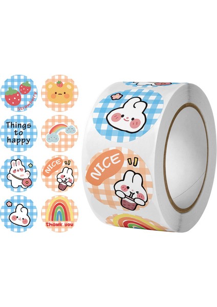 QY1704-100PCS 100-500PCS Okul Teşvik Için Sevimli Ödül Çıkartmaları 1 Inç Kağıt Dekorasyon Öğretmen Öğrenci Aile Scrapbooking Çıkartmaları (Yurt Dışından)