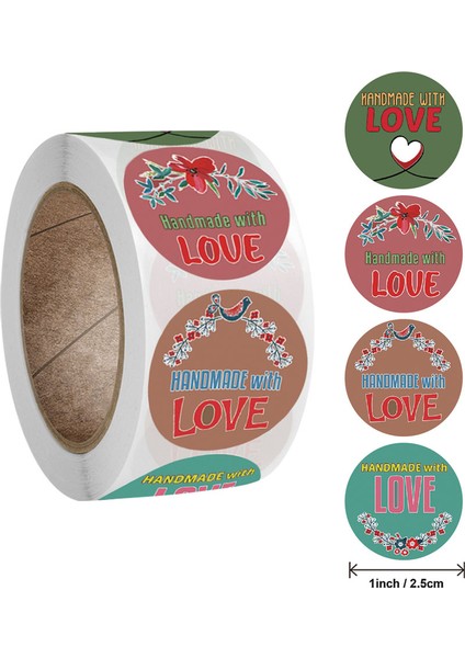 QY761-50 Adet 50-500 Adet Hediye Paketleme Mühür Doğum Günü Partisi Düğün Kaynağı Kırtasiye Etiket Aşk Şekilli Etiket Etiket Scrapbooking (Yurt Dışından) indirimleri