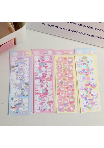 Stil 9 Kore Ins Sevimli Hayvanlar Tavşanlar Etiket Kişiselleştirilmiş Dergisi Dıy Malzeme El Kitabı Sabit Dekoratif Sanat Malzemeleri (Yurt Dışından) indirimleri