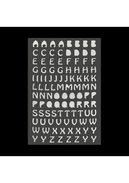 Silver-Style2 Çocuklar Hediyeler Karalama Defteri Bronzlaştırıcı Desen Dizüstü Dekor Planlayıcısı Pırıltı Çıkartmalar Mektup Kendinden Yapışkanlı Numara Etiketi (Yurt Dışından) indirimleri