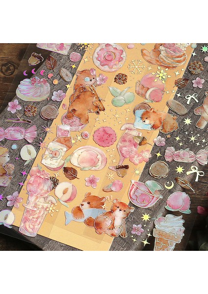 DN1543-B 3 Sayfa Kawaii Hayvan Pet Çıkartmalar Sevimli Shiba Inu Tavşan Kedi Ayı Kolaj Estetik Dekor Dizüstü Scrapbooking Sketchbook Günlüğü (Yurt Dışından) indirimleri