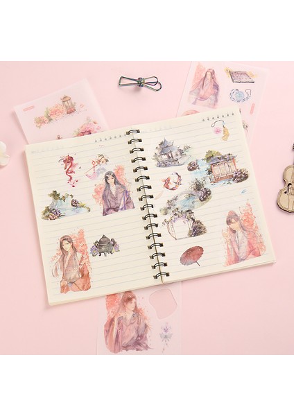15 6 Yaprak Kawaii Washi Kağıt Etiket Hayvan Bitki Balina Dergisi Çıkartmalar Scrapbooking Dekoratif Dizüstü Kırtasiye Malzemeleri (Yurt Dışından) indirimleri