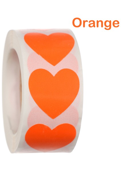 Turuncu 500 Adet/rulo Aşk Kalp Şeklinde Etiket Mühür Etiketleri Sevimli Kırtasiye Etiket Scrapbooking Zanaat Doğum Günü Partisi Hediye Paketleme (Yurt Dışından) fiyatları