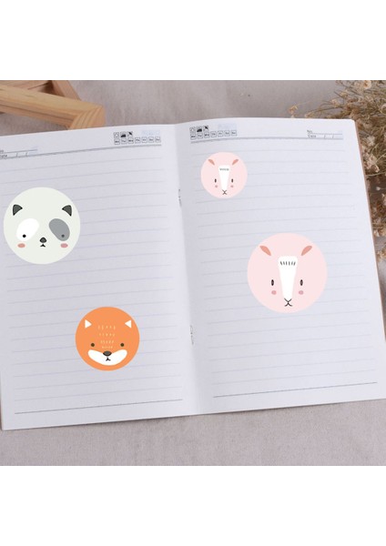 QY1705-500PCS 100-500PCS Sevimli Etiket Çocuklar Için Hayvanlar Yüz Ödül Etiket Sınıf Öğretmeni Malzemeleri Için Motivasyon Scrapbooking (Yurt Dışından) indirimleri