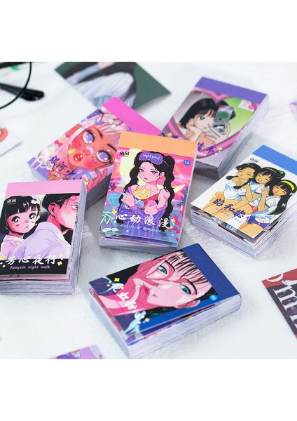 Bir Yoofun 50 Adet Kawaii Çıkartmalar Japon Washi Kağıt Etiket Karikatür Etiket Scrapbooking Dergileri Için Sevimli Kırtasiye (Yurt Dışından) fiyatları