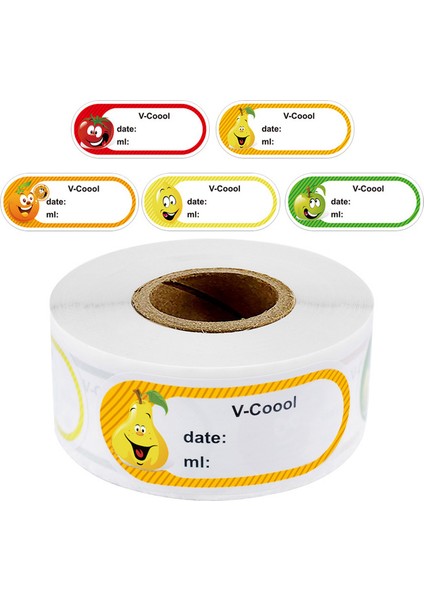 QY675-1ROLL 300 Adet/rulo Mutfak Sınıflandırma Etiket Çıkartmaları Buzdolabı Gıda Saklama Tarihi Etiketleri Konteyner Çanta Kavanoz Ambalaj Işaretleme (Yurt Dışından)