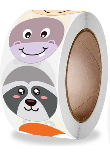 QY725-100PCS 100-500PCS Sevimli Karikatür Ödül Sticker Öğretmen Teşvik Öğrenci Için 1 Inç Yuvarlak Etiketler Hayvanlar Kırtasiye Sticker (Yurt Dışından) fiyatları