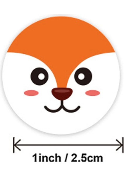 QY725-100PCS 100-500PCS Sevimli Karikatür Ödül Sticker Öğretmen Teşvik Öğrenci Için 1 Inç Yuvarlak Etiketler Hayvanlar Kırtasiye Sticker (Yurt Dışından) indirimleri