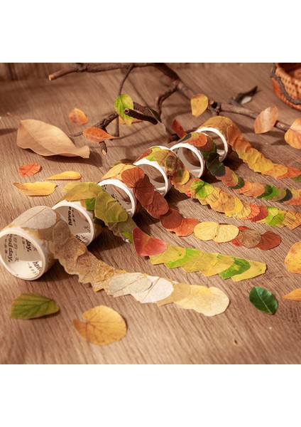 E 50 Adet Yapraklar Çıkartmalar Yapışkanlı Diy Scrapbooking Etiket Planlayıcısı El Yapımı Sopa Etiketleri Kolaj Malzemesi Yaprak Sticker (Yurt Dışından) indirimleri