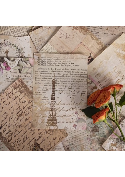 DN1522-E 100 Yaprak 10*14 cm Vintage Tarzı Tasarım Kağıt Bloknot Estetik Önemsiz Dergisi Scrapbooking Defterler Okul Için Sanat Malzemeleri (Yurt Dışından)