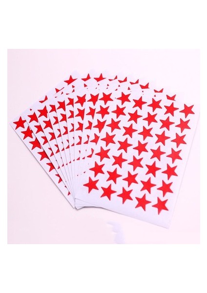 Kırmızı 10 Yaprak/paket Yıldız Serisi Dekoratif Çıkartmalar Dıy Kırtasiye Kağıt Sopa Etiket Scrapbooking Albümü Günlüğü Dekorasyon (Yurt Dışından)