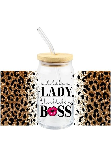 S114 Leopar Baskı Etiket Uv Dtf Transferi Moda Kadınlar Libby Gözlük Sarar Kutular Dıy Su Geçirmez Kullanımı Kolay Özel Çıkartmalar (Yurt Dışından)