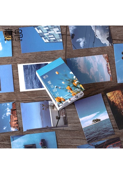 Jin 50 Adet Manzara Yaz Ins Dekoratif Scrapbooking Sopa Etiket Günlüğü Albümü Kırtasiye Boyama Etiket Kız Erkek Öğrencileri Için (Yurt Dışından) modelleri