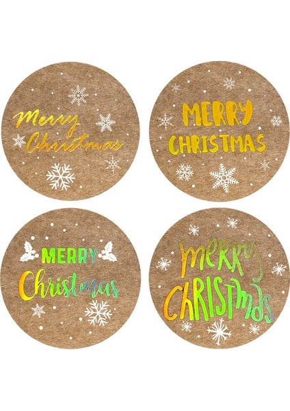QY1639-500PCS 100-500 Adet Yuvarlak Merry Christmas Çıkartmalar Mühür Etiketleri 1 Inç Altın Kelime Etiketi Noel Hediyesi Süslemeleri Etiket (Yurt Dışından) modelleri
