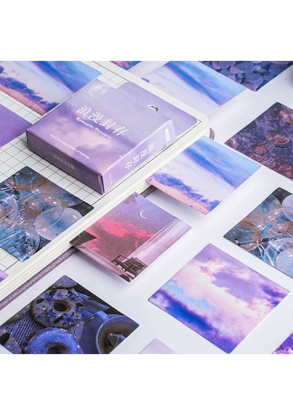 46 Adet 10/25/46 Adet Kawaii Mor Bulut Yapışkan Etiket Estetik Çocuk Dekorasyon Kırtasiye Scrapbooking Okul Malzemeleri Çocuklar Için (Yurt Dışından) fırsatları