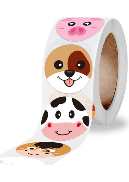 QY836-300PCS 100-500PCS Sevimli Karikatür Hayvanlar Etiket Çocuklar Için Teşvik Sızdırmazlık Etiketleri Okul Öğretmen Malzemeleri Çocuk Ödül Etiket Etiketleri (Yurt Dışından) fırsatları