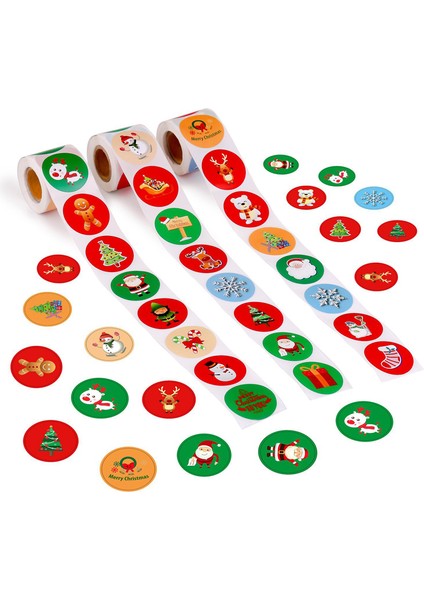 QY692-500PCS Yeni 50-500PCS 8 Tasarımlar Yapışkanlı Noel Hediyesi Isim Etiketleri Noel Çıkartmaları Mevcut Mühür Etiketleri Noel Çıkartmaları Hediye Paketi (Yurt Dışından)