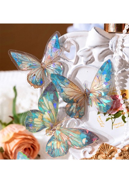 Mor 20 Sayfa Rüya Renkli Kelebek Dekoratif Pet Çıkartmalar Retro Diy El Kitabı Malzeme Scrapbooking Etiket Günlük Defteri Planlayıcısı (Yurt Dışından)