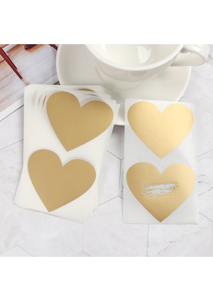 Goldenlove Kalp 50 Adet/takım Renkli Çok Kullanımlı Sevimli Aşk Pentagram Şekli Kazı Kazan Kart Etiket Dıy Kartpostal Düğün Hediyesi Kendinden Yapışkanlı Kaplama Etiket (Yurt Dışından)