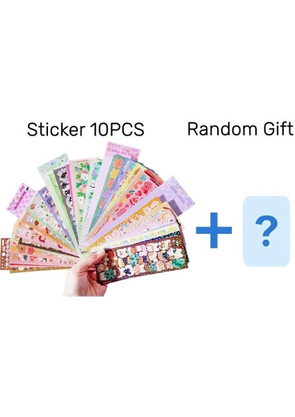 Bahçe Sevimli-10 Adet 10 Adet Kawaii Toploader Deco Çıkartmalar - Çeşitli Sevimli Karikatür Kore Tarzı - Her Satın Almada Rastgele Bir Gizli Hediye Alın! (Yurt Dışından)