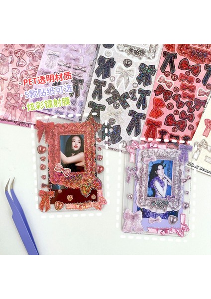 6 Adet Mınkys Yeni Varış 4 Adet 9 Adet Bir Set Kawaii Lazer Siyah Serisi Fotocardlar Dekoratif Çıkartmalar Dıy Karalama Defteri Çıkartmalar Konfeti (Yurt Dışından) fırsatları