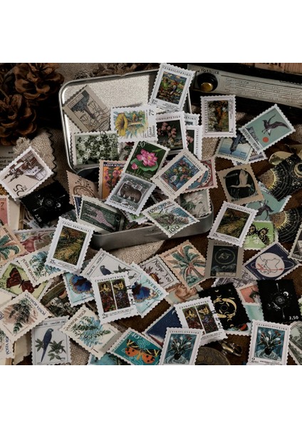 C Bay Kağıt 46 Adet/torba Vintage Botanik Çıkartmalar Nostaljik Edebiyat Sanat Pullar El Hesabı Dıy Malzeme Dekoratif Çıkartmalar (Yurt Dışından) fırsatları