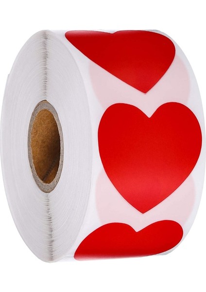 Pembe-50 Adet Kırmızı Çıkartmalar Kalp Şekli Mühür Etiketleri Paket ve Düğün Dekorasyon Kırtasiye Sticker Için 50 Etiket Çıkartmalar Scrapbooking (Yurt Dışından) modelleri