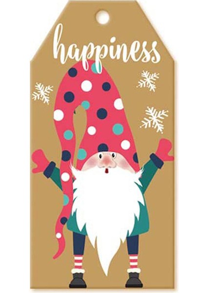 QY1571-100PCS 50-100PCS Noel Karikatür Kraft Kağıt Etiketleri Sevimli Noel Baba El Sanatları Asılı Etiketler Yılbaşı Dekoru Malzemeleri 3*5cm (Yurt Dışından) fırsatları