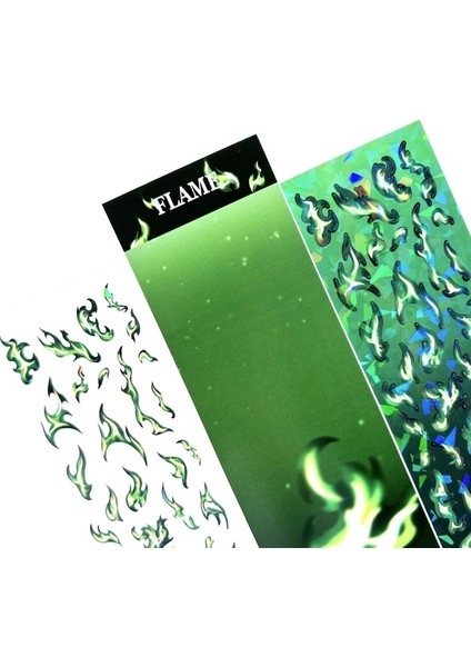 Stil 3 Alev Etiket Ins Kore Lazer El Hesabı Guka Dıy Dekorasyon Malzemesi Pet (Yurt Dışından)