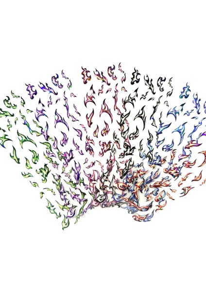 Stil 3 Alev Etiket Ins Kore Lazer El Hesabı Guka Dıy Dekorasyon Malzemesi Pet (Yurt Dışından) modelleri