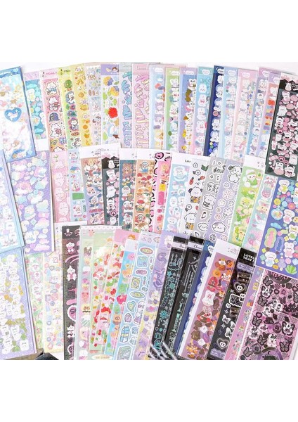 10 Adet 10 Adet/20 Adet/30 Adet Rastgele Etiket Paketi Lazer Dekoratif Kawaii Albümü Çıkartmalar Kore Kırtasiye Dıy Malzeme (Yurt Dışından)