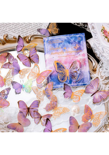 S18728-4 Bay Kağıt 6 Tarzı 30 Adet/torba Vintage Hayvan Pet Etiket Yaratıcı Güzellik Kelebek El Hesabı Dekoratif Kırtasiye Etiket (Yurt Dışından) modelleri