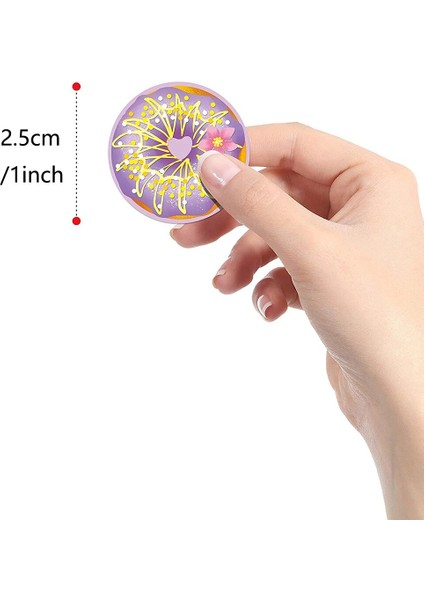 YH218-300PCS 100-500PCS Yuvarlak Çörek Çıkartmalar Ev Yapımı Fırın Pişirme Renkli Dekorasyon Etiketleri Çocuklar Parti Scrapbooking Kırtasiye Çıkartmalar (Yurt Dışından) modelleri