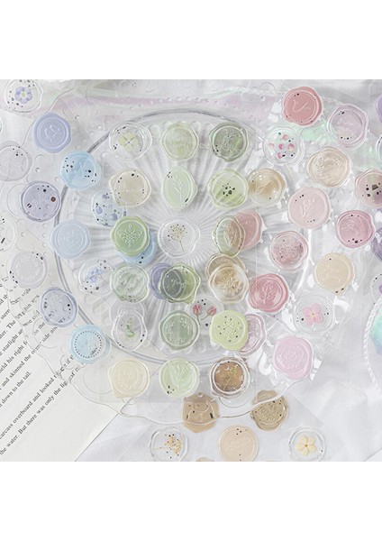 Yeşil 18 Adet Vintage Mühür Mumu Damga Çıkartmalar Dıy Scrapbooking Dergisi Planlayıcısı Süslemeleri Kore Kırtasiye Zarf Sızdırmazlık Etiketleri (Yurt Dışından) indirimleri