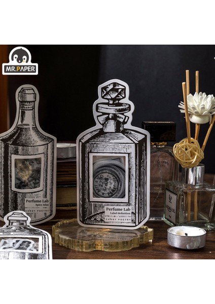 Stil 2 Bay Kağıt 4 Stil 30 Sayfa/paket Vintage Çıkartmalar Kişiselleştirilmiş Yaratıcı Siyah Beyaz Şişe El Kitabı Dekorasyon Malzemesi Kolaj (Yurt Dışından) fiyatları