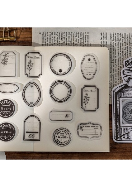 Stil 2 Bay Kağıt 4 Stil 30 Sayfa/paket Vintage Çıkartmalar Kişiselleştirilmiş Yaratıcı Siyah Beyaz Şişe El Kitabı Dekorasyon Malzemesi Kolaj (Yurt Dışından) indirimleri