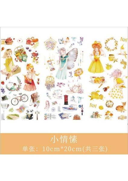 V 3 Yaprak/paket Kawaii Washi Çıkartmalar Bitki Hayvan Gıda Mermi Günlüğü Çıkartmalar Albümü Çıkartmalar Etiket Scrapbooking Kırtasiye (Yurt Dışından)