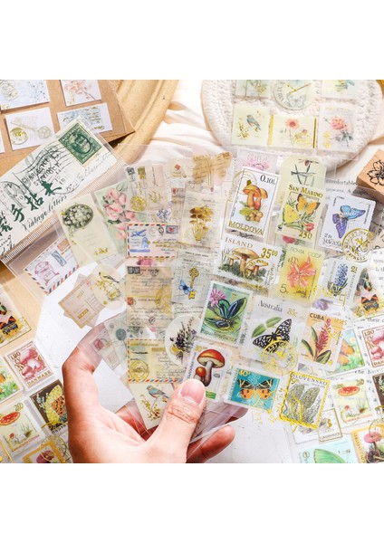 Bir Mohamm 2 Sayfa Vintage Gazete Damgalama Pet Su Geçirmez El Kitabı Etiket Malzemeleri (Yurt Dışından) fiyatları