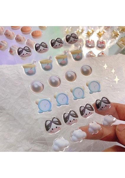 Kedi 3 Sayfa 3D Ins Karikatür Çıkartmalar Kawaii Tavşan Ayı Çıkartmalar Dıy Scrapbooking Günlük Defteri Planlayıcısı Süslemeleri Kore Kırtasiye (Yurt Dışından) indirimleri