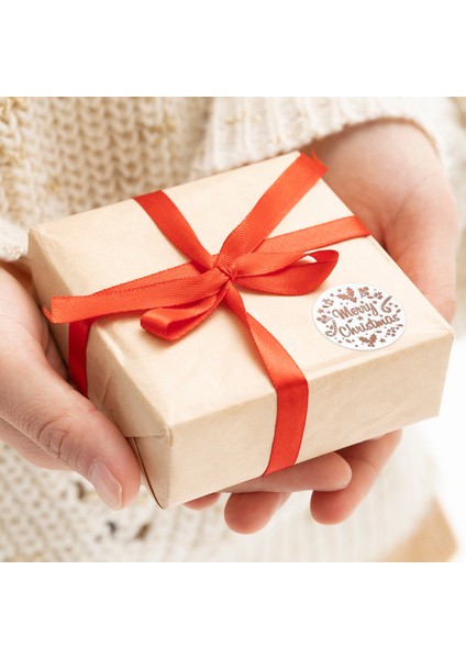 QY695-500 Adet 100-500 Adet Gül Altın Merry Christmas Çıkartmalar Kendinden Yapışkanlı Tatil Çıkartmalar Noel Dekor Düğün Parti Kartları Etiketi (Yurt Dışından) fiyatları