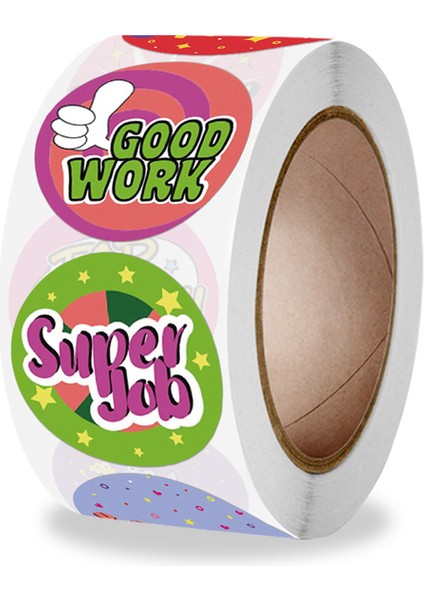 QY899-100PCS 100-500PCS 1 Inç Ödül Çıkartmalar Teşvik Etiket Çocuklar Için Motivasyon Çıkartmaları Sevimli Hayvanlar ile Öğrenciler Öğretmenler Için (Yurt Dışından)