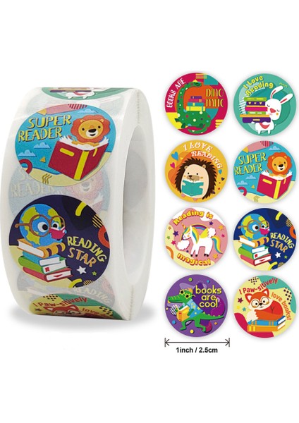 QY899-100PCS 100-500PCS 1 Inç Ödül Çıkartmalar Teşvik Etiket Çocuklar Için Motivasyon Çıkartmaları Sevimli Hayvanlar ile Öğrenciler Öğretmenler Için (Yurt Dışından) fiyatları