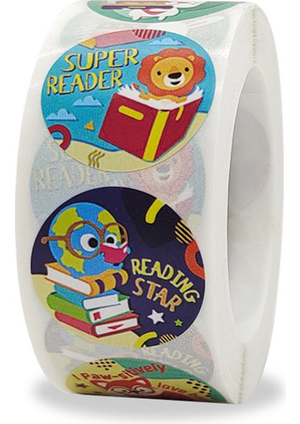 QY899-100PCS 100-500PCS 1 Inç Ödül Çıkartmalar Teşvik Etiket Çocuklar Için Motivasyon Çıkartmaları Sevimli Hayvanlar ile Öğrenciler Öğretmenler Için (Yurt Dışından) fırsatları