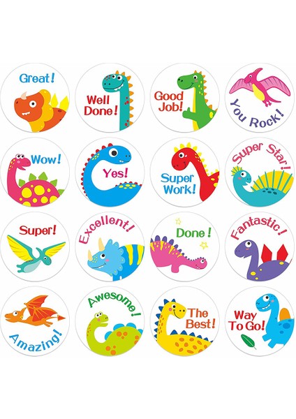 QY2231-500PCS 100-500PCS Karikatür Hayvanat Bahçesi Hayvanlar Ödül Çıkartmalar Motivasyon Etiket Okul Öğretmenleri Için Ödül Öğrencileri Çocuklar Çıkartmalar Etiket (Yurt Dışından) indirimleri