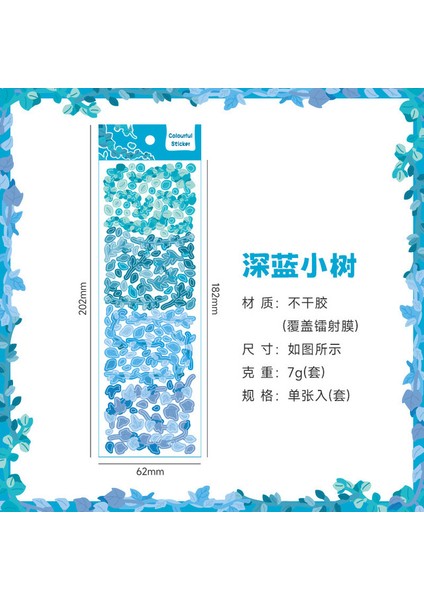 H Mohamm 1 Sayfalık Parlak Renkli Ağaç Dekoratif Çıkartmalar Dıy Fotoğraf Albümleri Kolaj Yaratıcı Malzeme Sanat Zanaat Planlamacılar (Yurt Dışından)