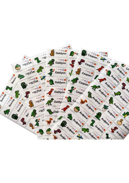 69 Adet 28X13MM 69 Adet Dinozor Desen Özel Ad Etiket Çok Renkli Su Geçirmez Kişisel Etiket Çocuk Karalama Defteri Okul Kırtasiye Seti Sopa (Yurt Dışından) fiyatları