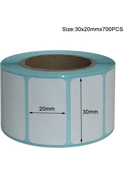 30X20MM-700 Adet 19 Boyutları Etiket Çıkartmaları Barkod Yapışkan Etiket Zebra Kağıt Yapışkanlı Etiket Süpermarket Boş Etiket (Yurt Dışından)