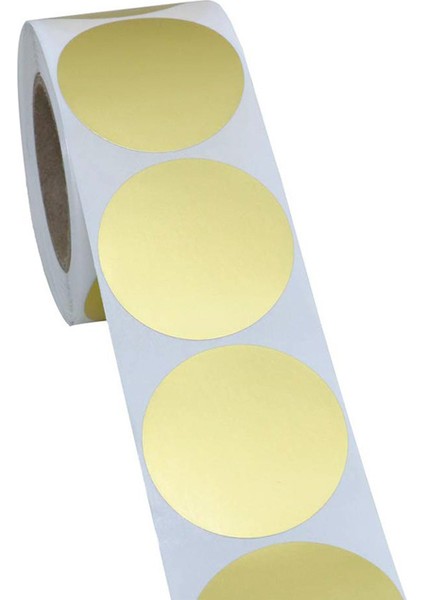 YH03GOLDEN-500PCS 100-500PCS Etiketleri Boş Yuvarlak Altın Zanaat Çıkartmalar Mühür Etiketleri Öğretmen Kendin Yap Çıkartmalar Paket Etiket Kırtasiye (Yurt Dışından)
