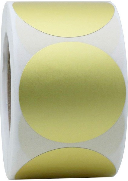 YH03GOLDEN-500PCS 100-500PCS Etiketleri Boş Yuvarlak Altın Zanaat Çıkartmalar Mühür Etiketleri Öğretmen Kendin Yap Çıkartmalar Paket Etiket Kırtasiye (Yurt Dışından)